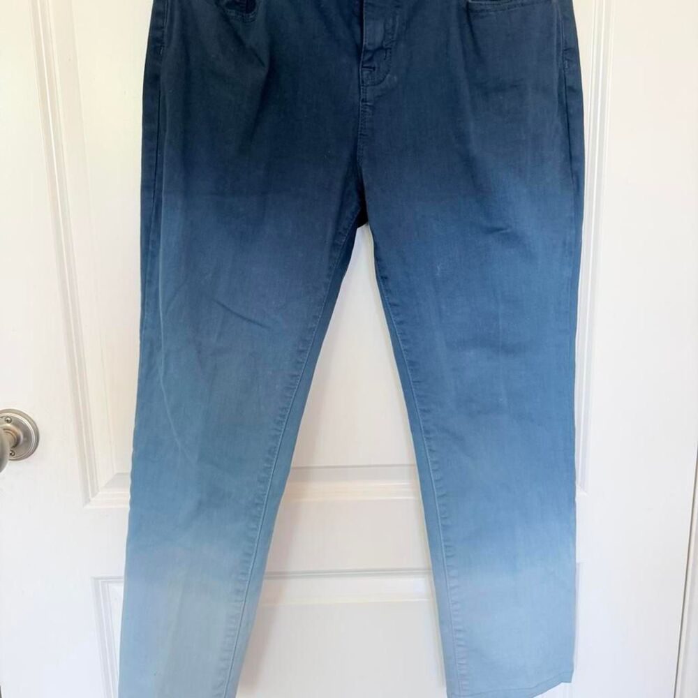 Bdg Blue Ombre Gradient High Rise Ankle Cigarette Jeans - Size 32 - Picture 3 of 8